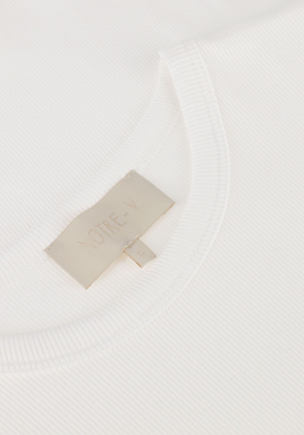 Witte NOTRE-V T-shirt NV-FARAH - large