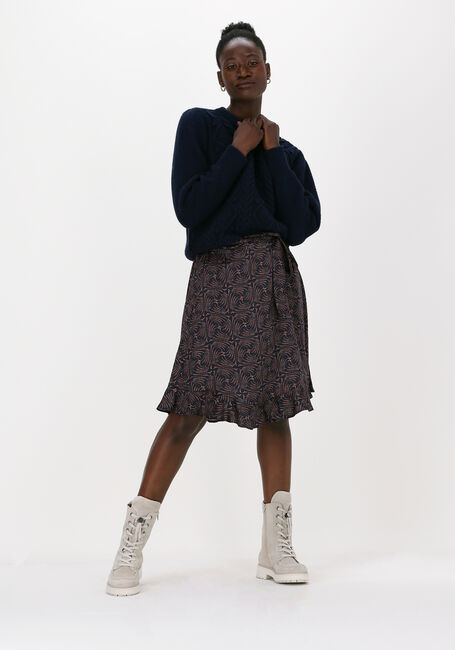 Blauwe SUMMUM Midirok SKIRT ART DECO PRINT - large