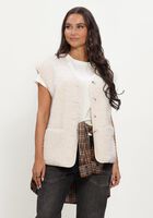 Ecru OBJECT Vest OBJIDUNA LO WAISTCOAT