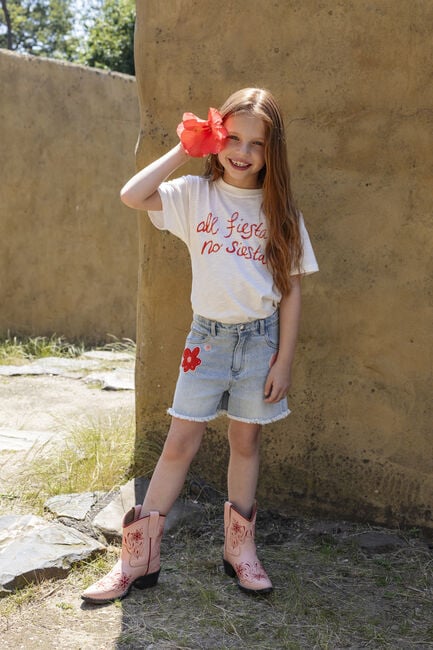 Lichtblauwe AMMEHOELA Shorts JULIA - large