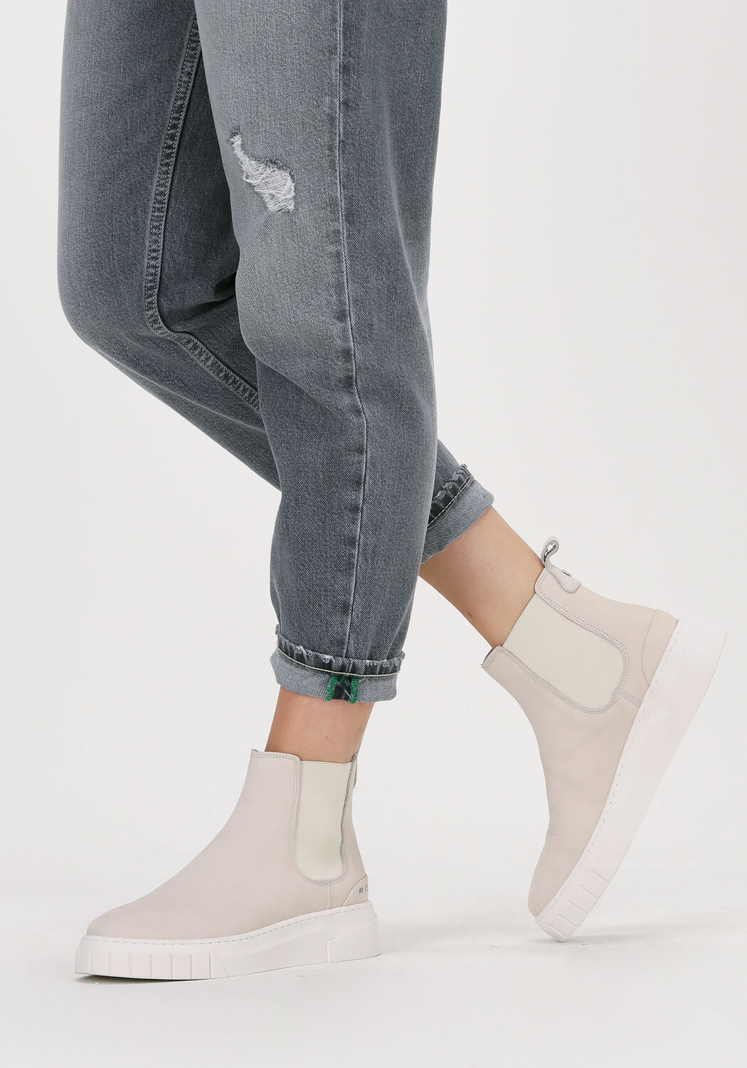 Beige RED-RAG Chelsea boots 71252 - large