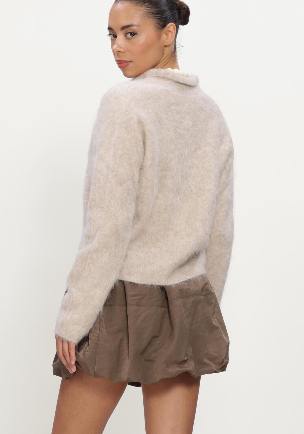 Creme KNIT-TED Truien/vesten NIKI CARDIGAN - large