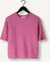 Roze SELECTED WOMEN T-shirt SLFMALINE-LILIANA 2/4 KNIT O-NECK Roze SELECTED WOMEN T-shirt SLFMALINE-LILIANA 2/4 KNIT O-NECK - medium