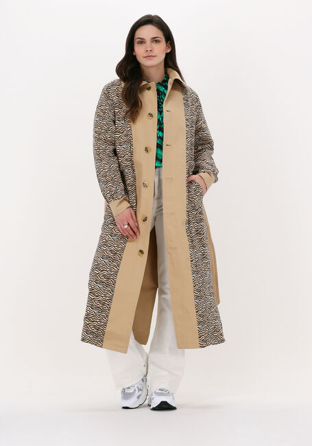 Camel SCOTCH & SODA Trenchcoats BELTED REVERSIBLE THROW-ON COAT - large