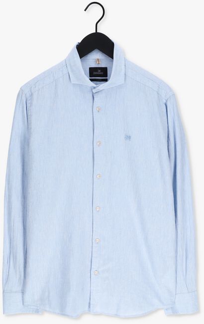 Lichtblauwe VANGUARD Casual overhemd LONG SLEEVE SHIRT COTTON LINEN - large