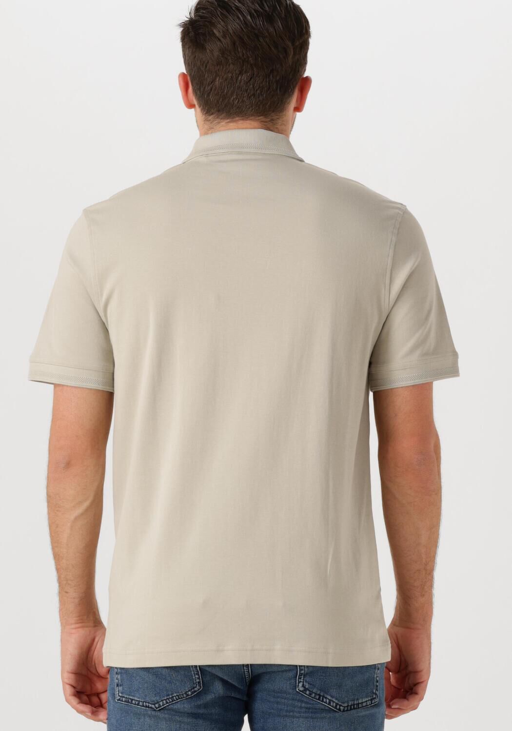 BOSS ORANGE Heren Polo's & T-shirts Pe_interlock Beige