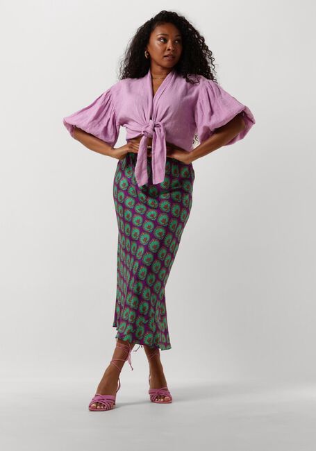 Paarse SISSEL EDELBO Midirok MADELLIN SKIRT - large