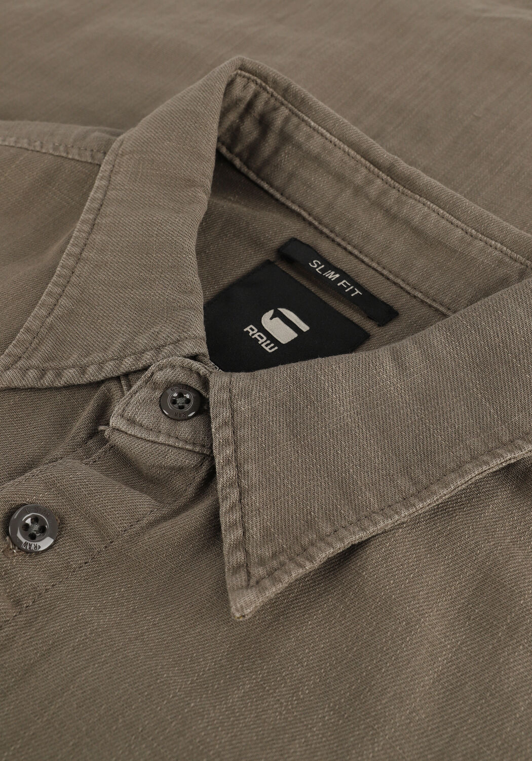 Bruine G-STAR RAW Casual overhemd MARINE SLIM SHIRT L/S - large