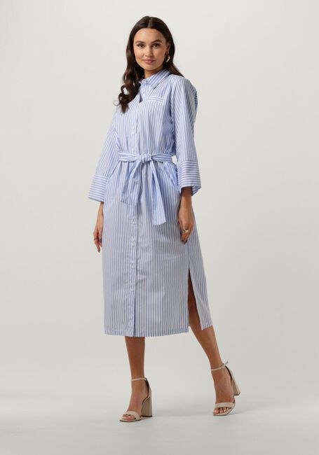 Lichtblauwe CHPTR-S Midi jurk NECESSITY DRESS - large