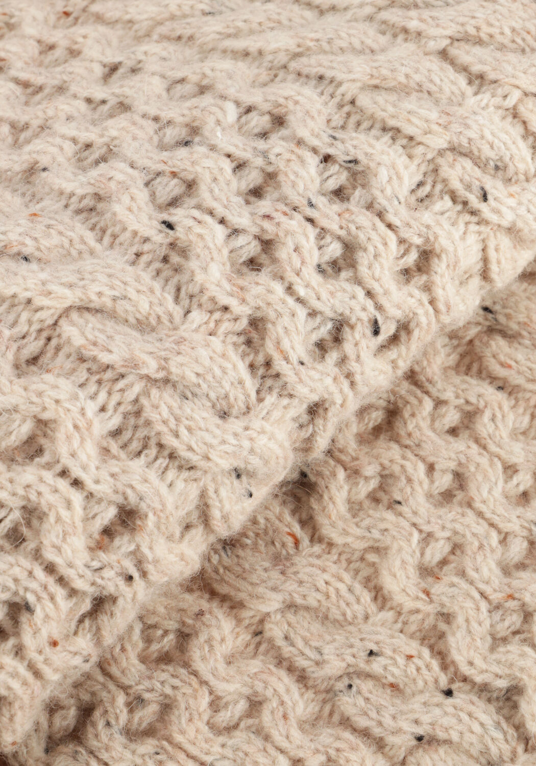 Beige SELECTED WOMEN Trui SLFNELLY 2/4 KNIT O-NECKDA - large