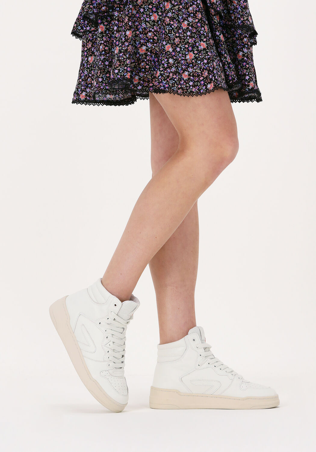 Witte HUB Hoge sneakers COURT-Z HIGH - large