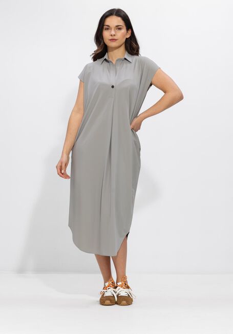 Grijze PENN & INK Midi jurk DRESS - large