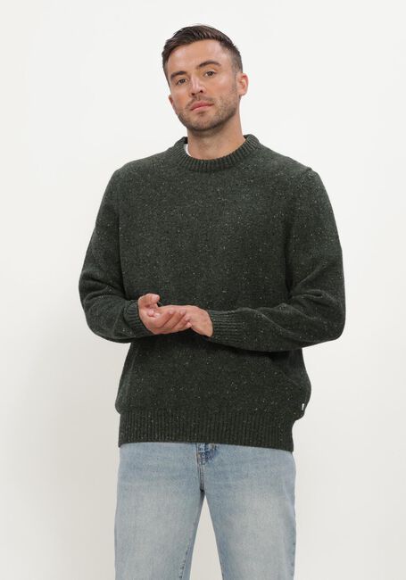 Donkergroene JC RAGS Trui CREW-NECK SWEATER BUD - large