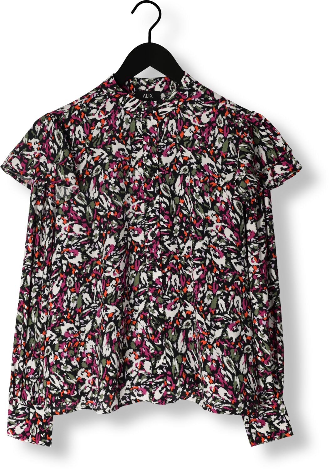 ALIX THE LABEL Dames Blouses Ladies Woven Blurry Flower Blouse Multi