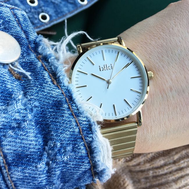 Gouden IKKI Horloge JANET Gouden IKKI Horloge JANET - large