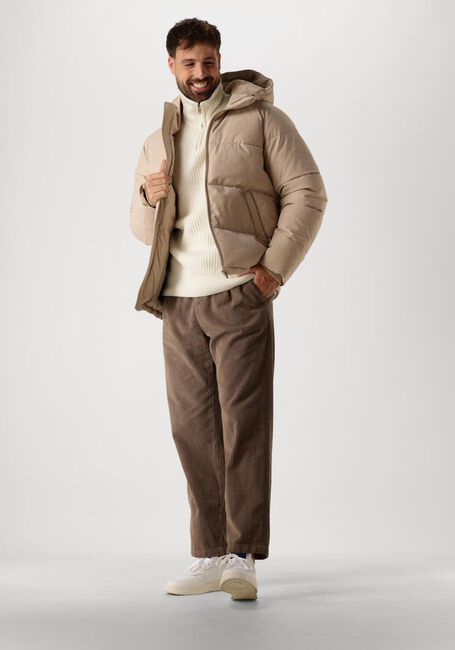 Ecru SELECTED HOMME Trui SLHLAND LS KNIT HALF ZIP - large