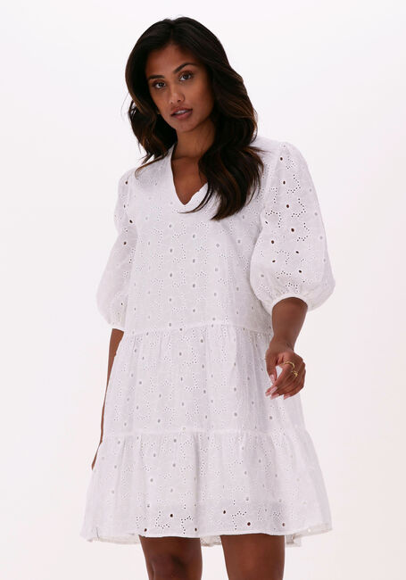 Witte YDENCE Mini jurk DRESS ROOS - large