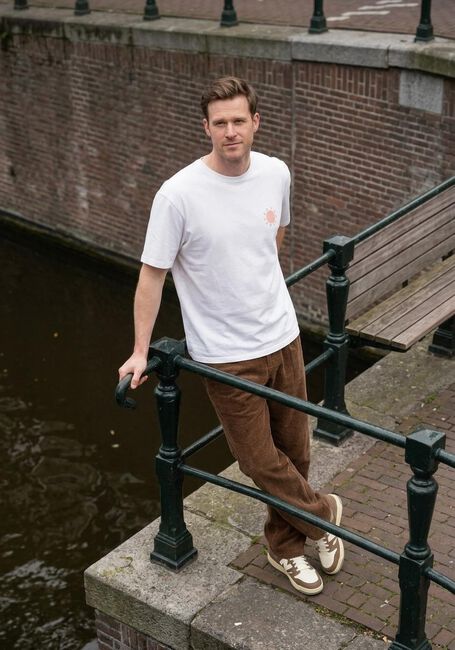 Witte ANERKJENDT T-shirt KVILLADS SUN TEE - large