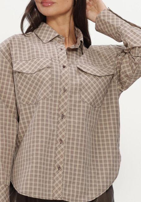 Beige NOTRE-V Blouses NV-ISABE CHECK - large