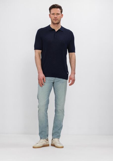 Lichtblauwe CAST IRON Straight leg jeans VALVER  - REGULAR - large