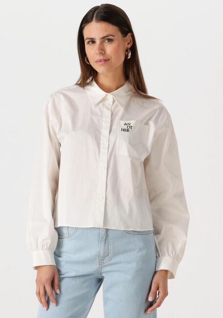 Witte ANOTHER LABEL Blouses DIEGA SHIRT L/S - large