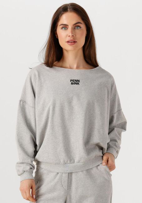 Grijze PENN & INK Trui SWEATER W25F1703 - large