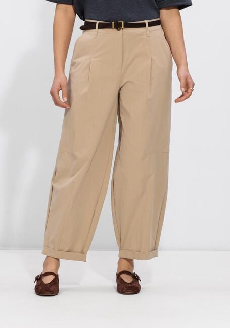 Beige SUMMUM Broeken TROUSERS BALLOON FIT - large