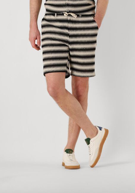 Ecru ANERKJENDT Korte broek AKJAN STRUC STRIPE SHORTS - large