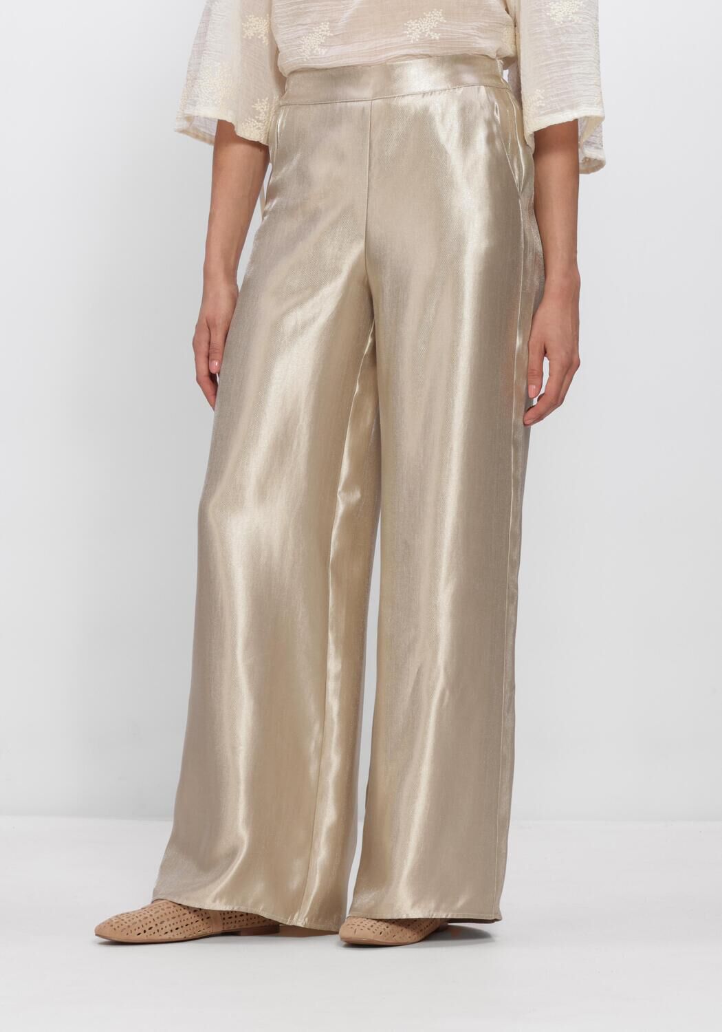 Gouden FREEBIRD Broeken WV-SHINY-TWILL-VIS-26-1 - large