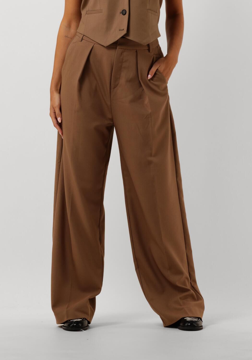 InWear Khailw Geplooide Broek in Bruin Brown Dames