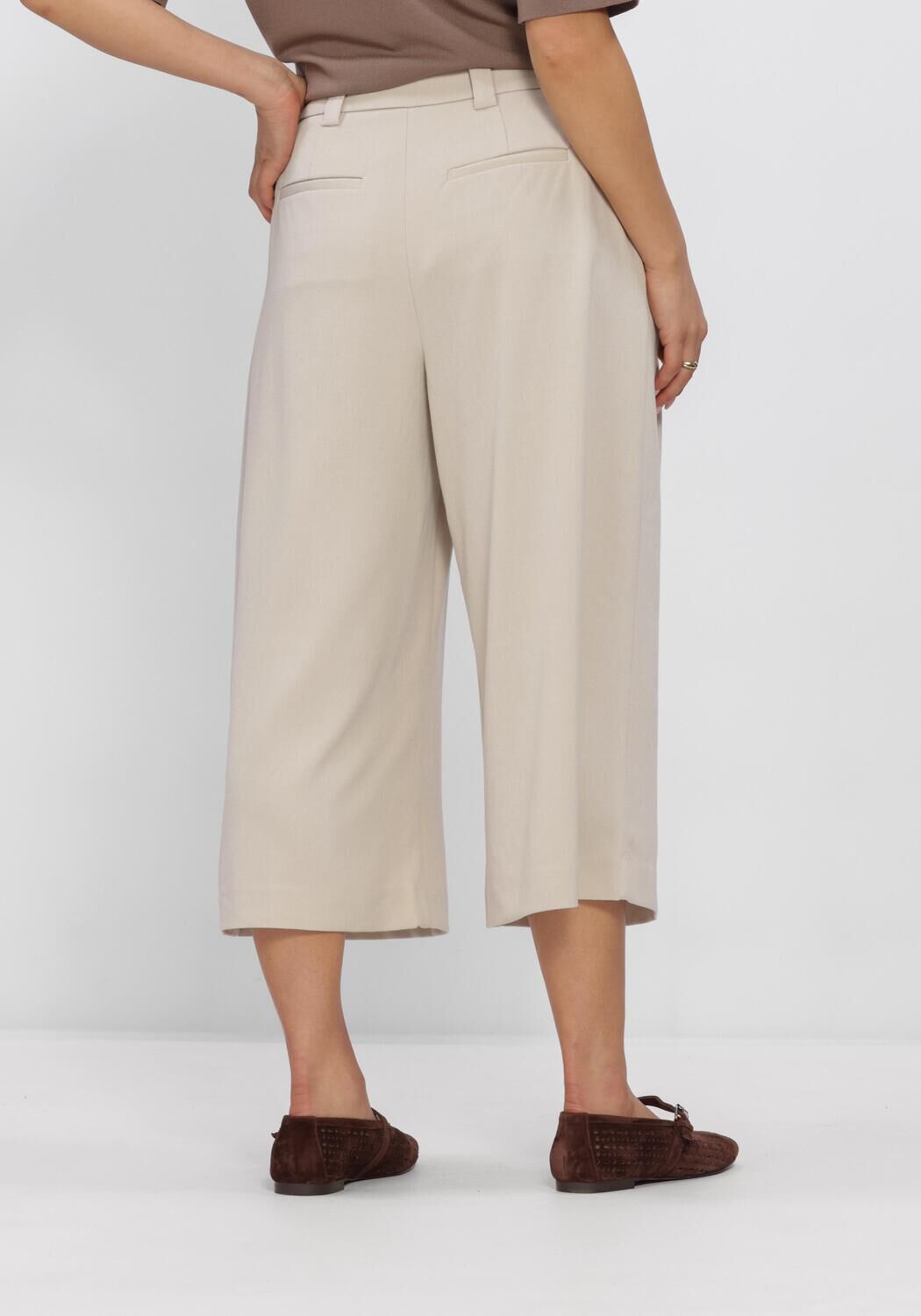 Grijze MSCH COPENHAGEN Broeken MSCHMARYLA HENRIKA HW CULOTTE PANTS - large