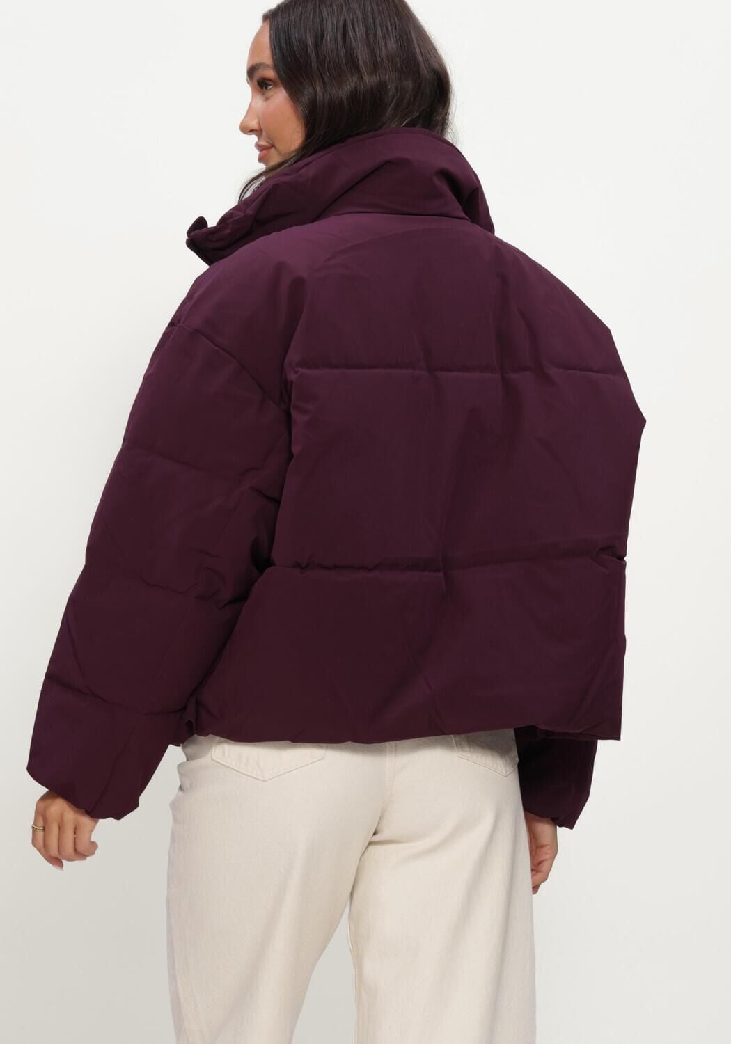 Plum MSCH COPENHAGEN Gewatteerde jas MSCHREFRON JACKET - large
