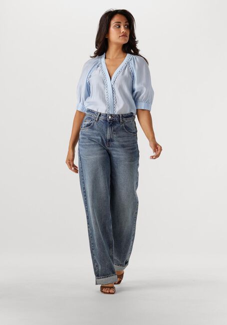 Lichtblauwe COPENHAGEN MUSE Top CM MOLLY SHIRT - large
