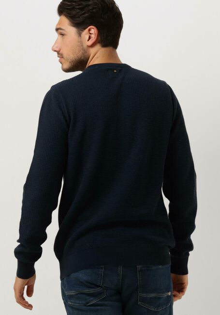 Donkerblauwe PME LEGEND Trui CREWNECK COTTON PLATED - large