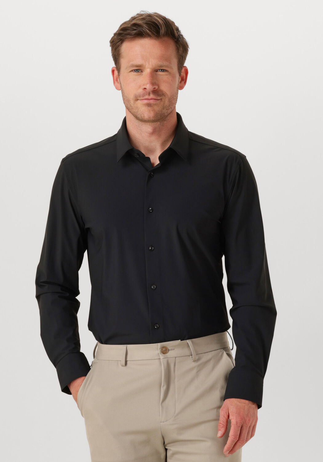 BOSS BLACK Heren Overhemden P-hank-s-c1-222 Zwart