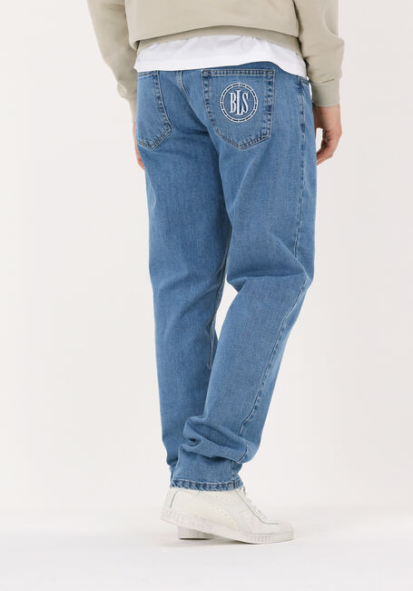 Lichtblauwe BLS HAFNIA Straight leg jeans COMPASS JEANS - large