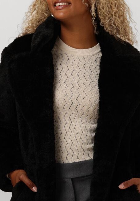 Zwarte NOTRE-V Faux fur jas NV-ECRIN - large