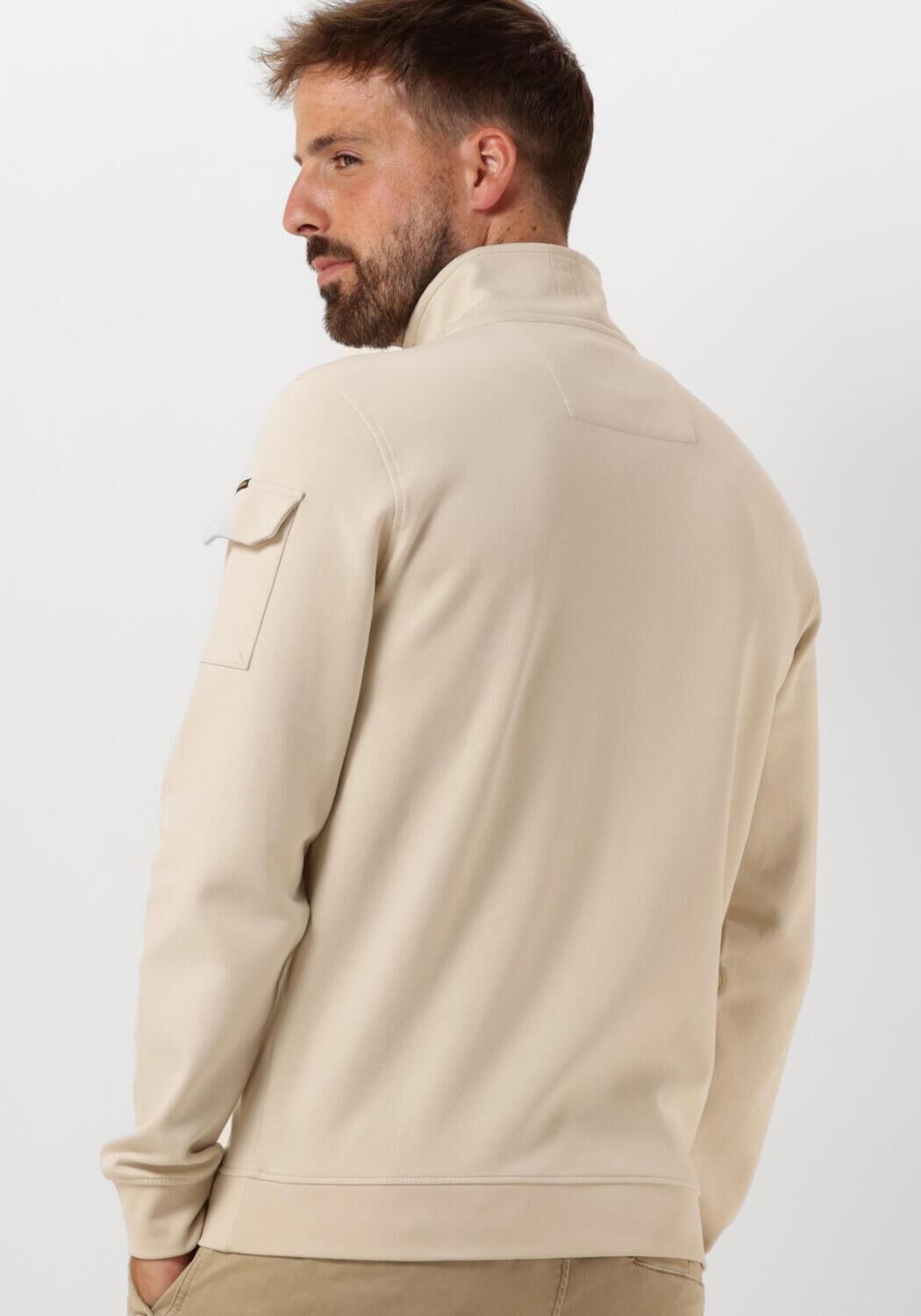 PME LEGEND Heren Truien & Vesten Half Zip Collar Interlock Jersey Groen