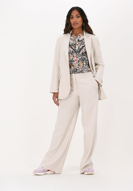 Beige SUMMUM Wijde broek TROUSERS WIDE LEG SOFT FOAM - large