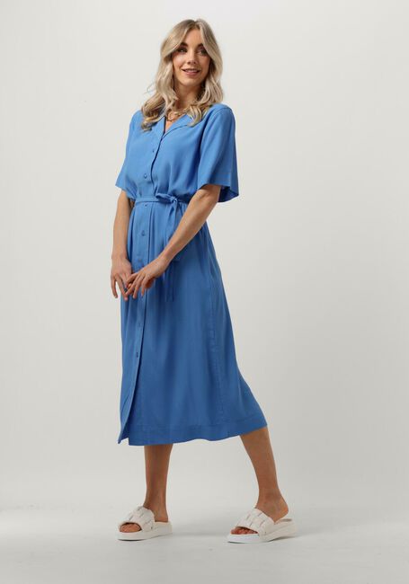Blauwe ENVII Midi jurk ENPINENUT SS DRESS - large