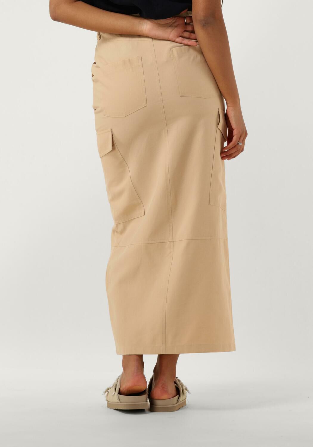 ANOTHER LABEL Dames Rokken Imane Skirt Beige