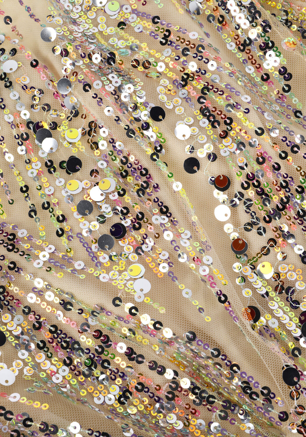 Beige NEO NOIR Blouses MINA MULTI SEQUINS BLOUSE - large