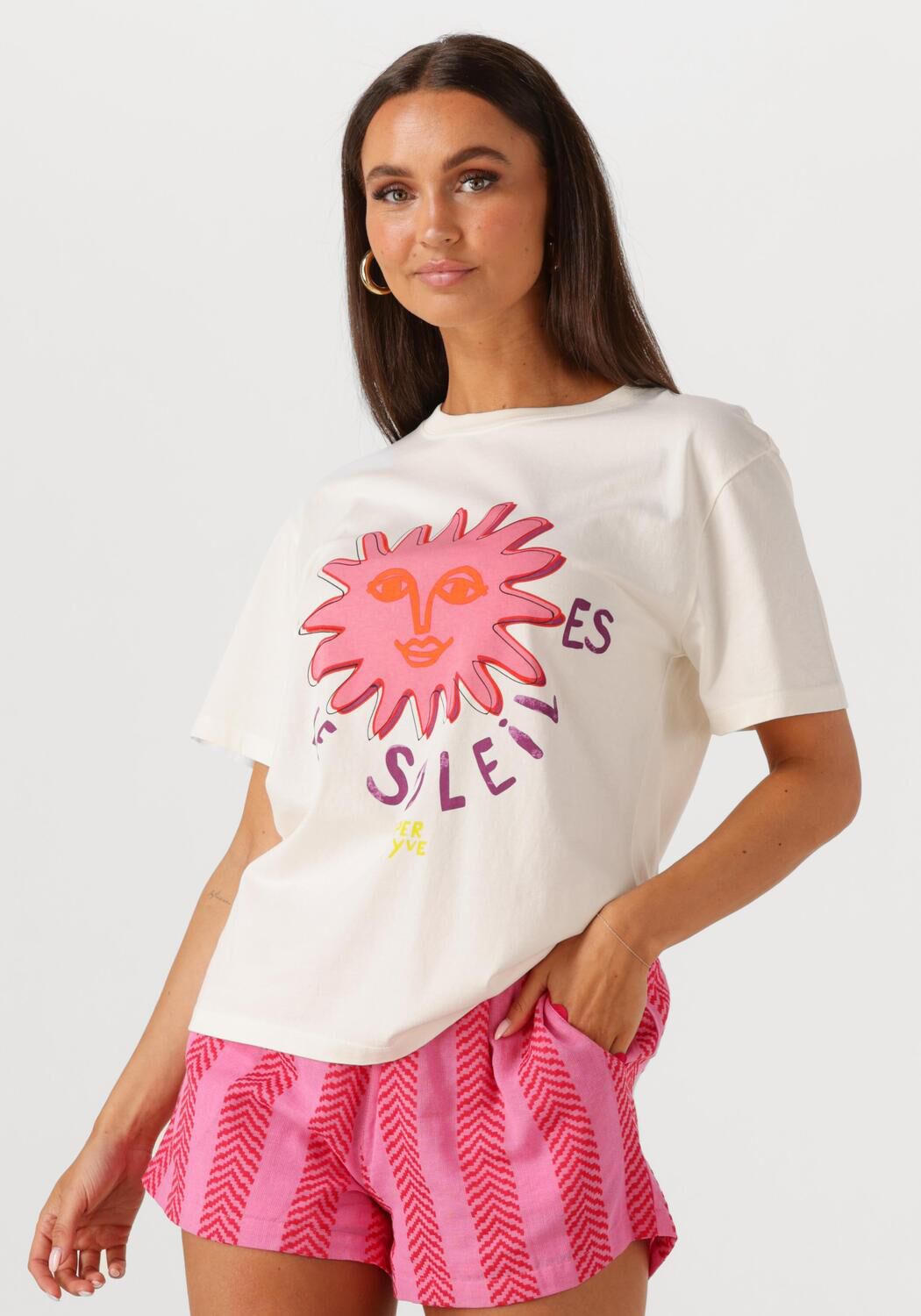 HARPER & YVE Dames Tops & T-shirts Lesoleil-ss Ecru