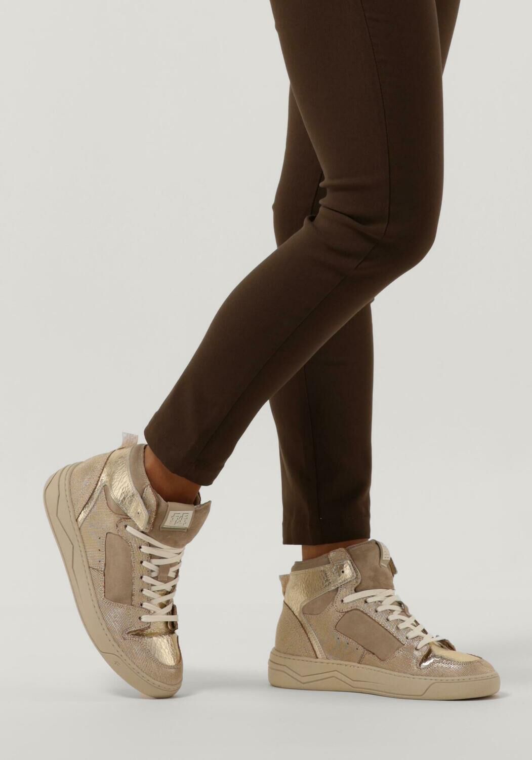 gouden floris van bommel hoge sneaker sfw 10077