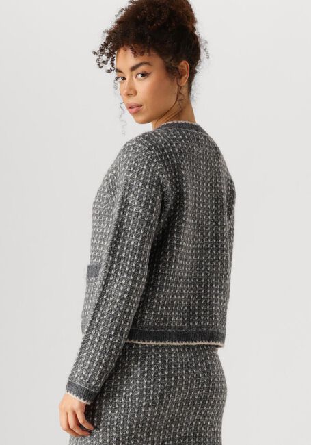 Donkergrijze SELECTED FEMME Vest SLFSINE LS KNIT CARDIGAN - large