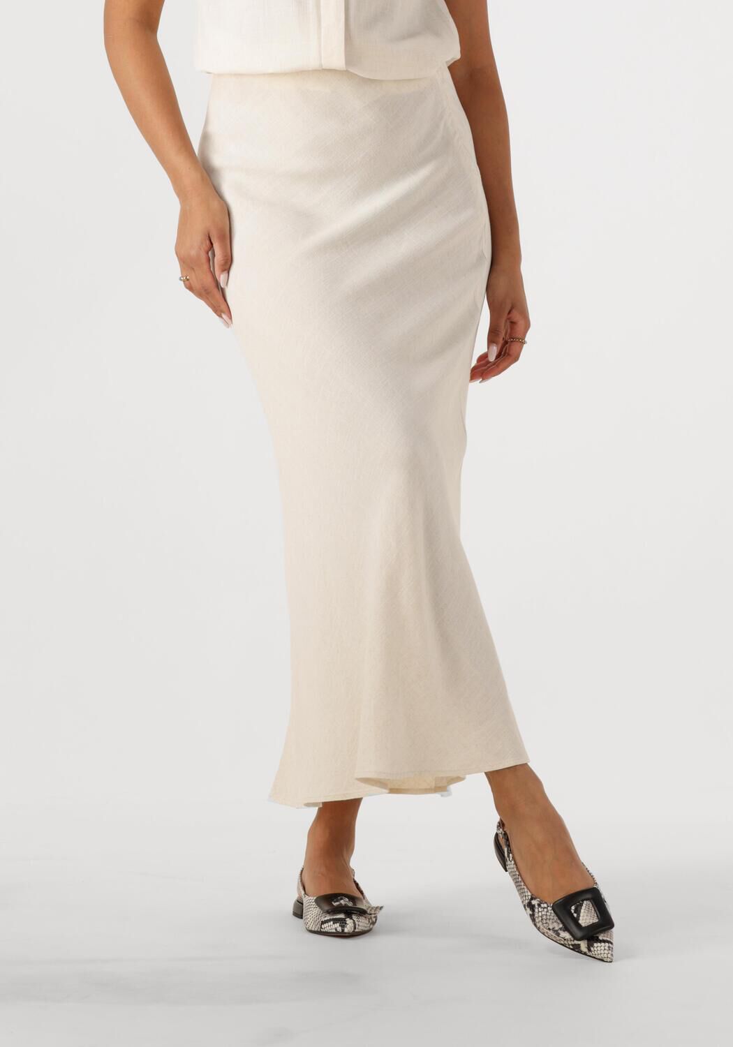 SELECTED FEMME Dames Rokken Slfviva-lena Hw Ankle Skirt Ecru