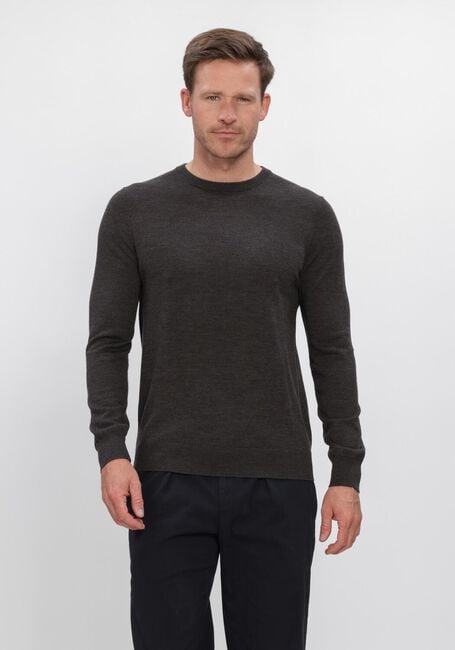 Donkergrijze PROFUOMO Trui EXTRAFINE MERINO - large