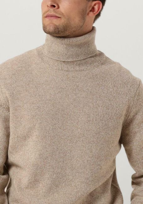 Beige PROFUOMO Coltrui PULLOVER ROLL NECK - large
