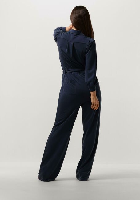 Donkerblauwe SUMMUM Jumpsuit JUMPSUIT WASHED MODAL PIQUE - large