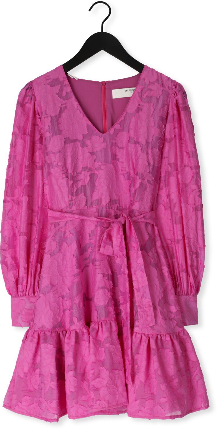 SELECTED FEMME Dames Jurken Slfcathi-sadie Short V-neck Dress Roze